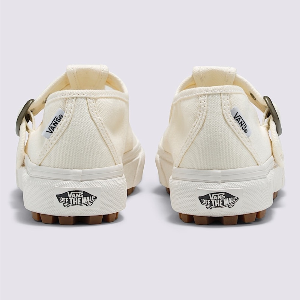Vans Women's Cream Canvas Sneakers - Picture 2 of 16
